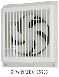 EX-30SC4-S 三菱 窓枠取付格子タイプ換気扇 電気式シャッター 羽根径