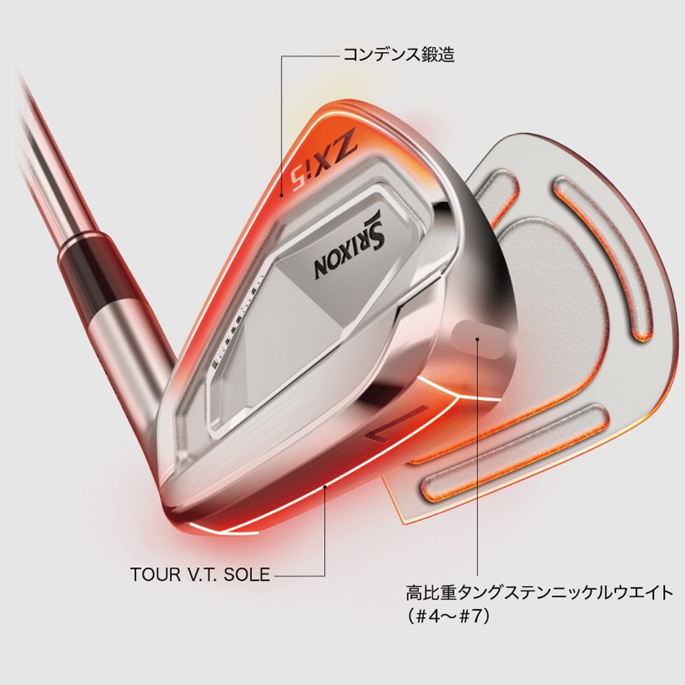 6単体】【山下美夢有使用モデル】SRIXON ZXi5 IRON DG85 装着モデル