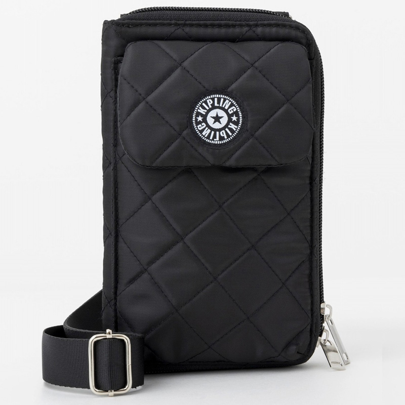 Kipling お財布にもなる キルティングスマホショルダーバッグ BOOK