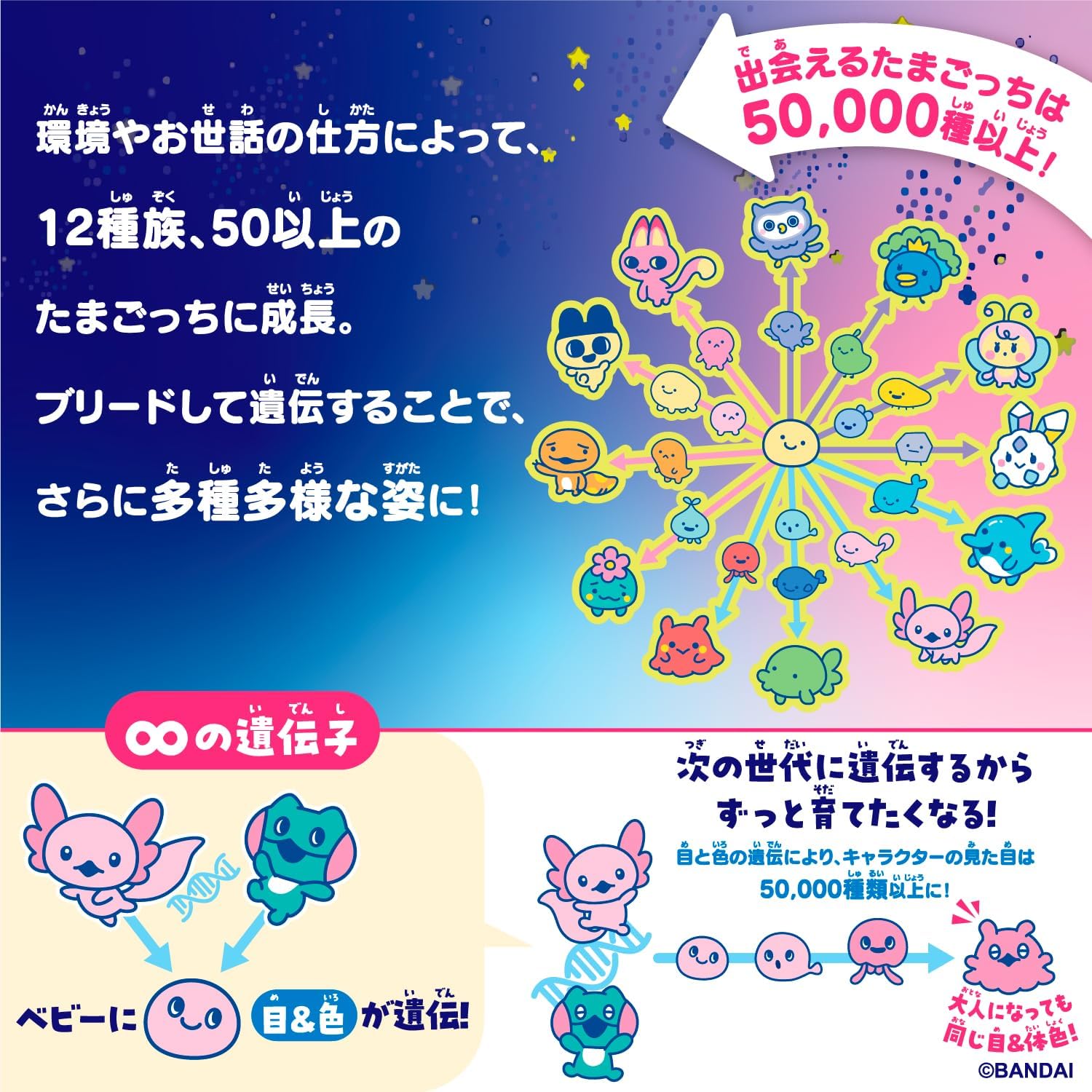 BANDAI】Tamagotchi Paradise - Pink Land 対象年齢 6才以上