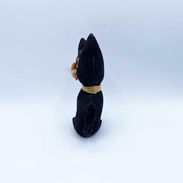 昭和レトロな黒猫のぬいぐるみ おがくず人形 日本製 TIM & SAILOR