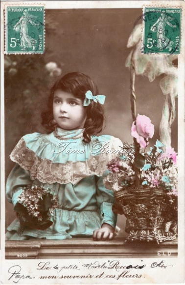 アンティークポストカード 少女 003 | ペーパーアイテム関連