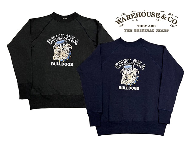 WAREHOUSE ウエアハウス Lot 409 BULLDOGS ブルドッグ クルー