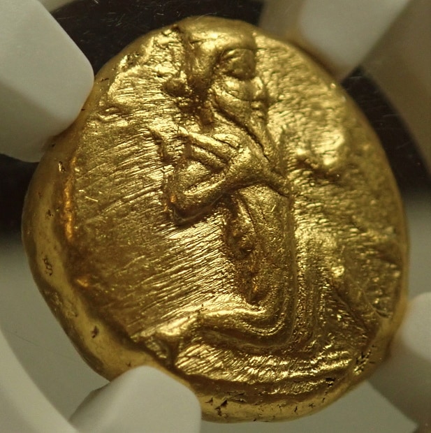 古代アケメネス朝ペルシアで、紀元前5世紀ごろ造られたダリック金貨