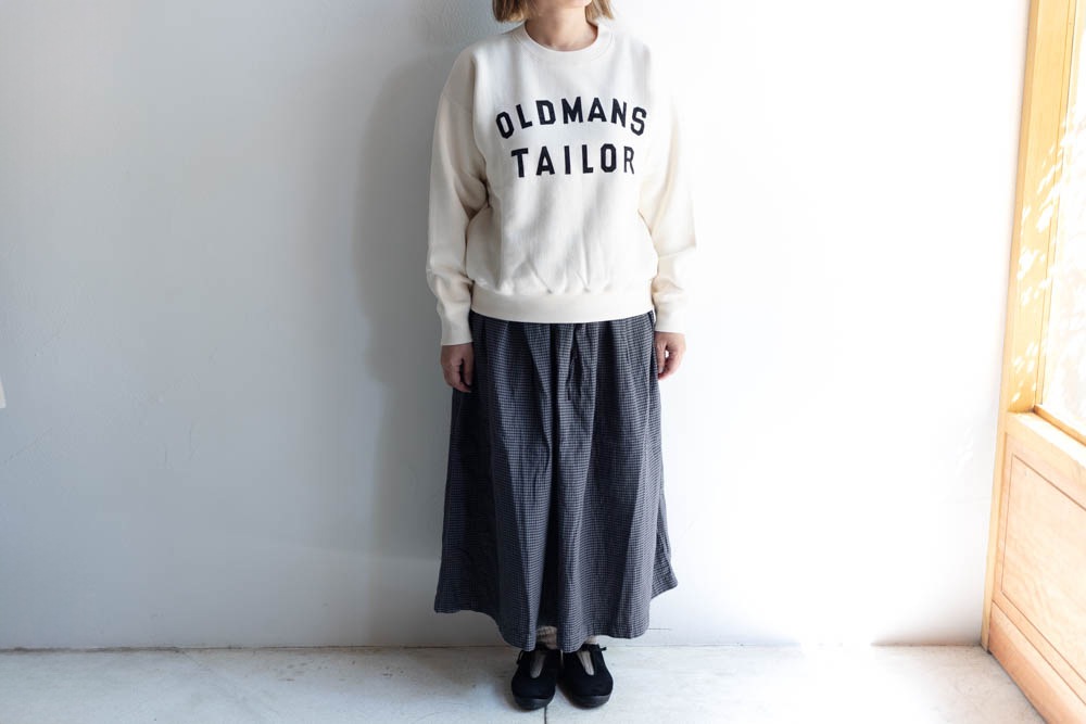 OLDMAN'S TAILOR オールドマンズテーラー | OMT FLOCKY PRINT CREW
