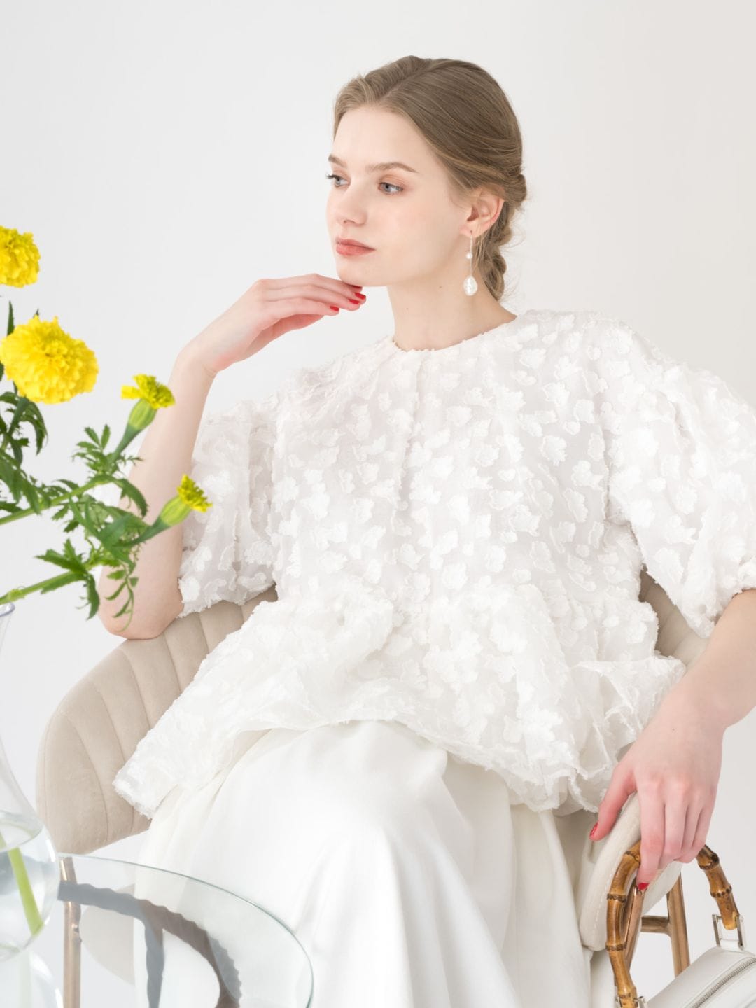 ツルバイマリコオイカワGala花柄トップス 公式通販