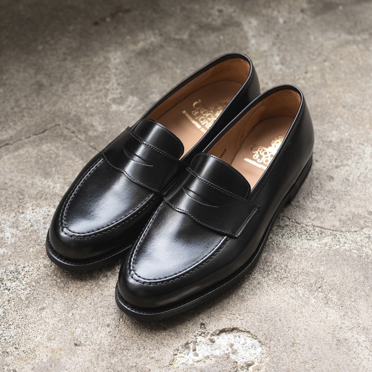 クロケット＆ジョーンズ ボストン2|BOSTON 2 BLACK ローファー メンズ