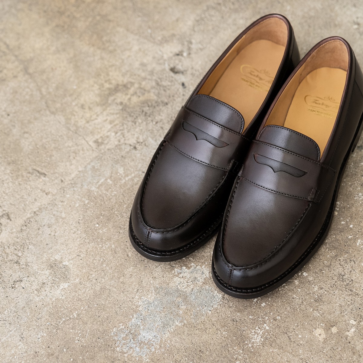 トレーディングポスト T1913 DARKBROWN ローファー メンズ