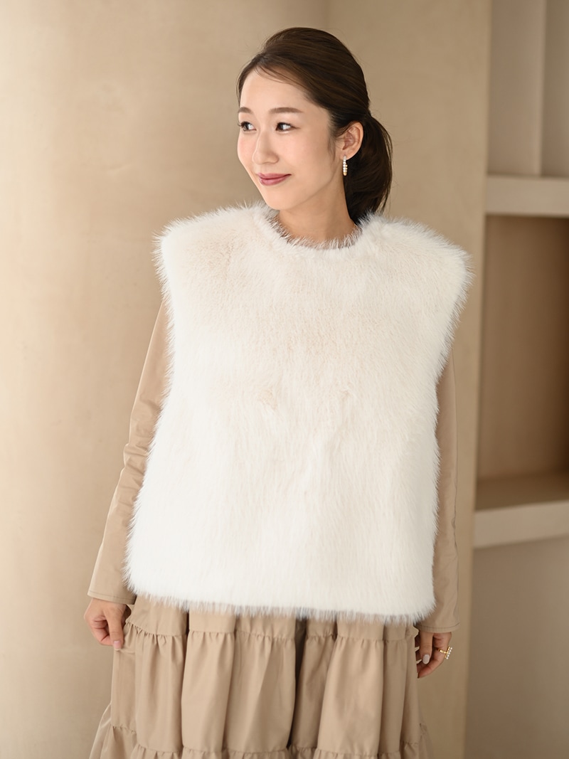 ふわふわベスト | Outer | | TREFLE＋1（トレフルプラスワン）