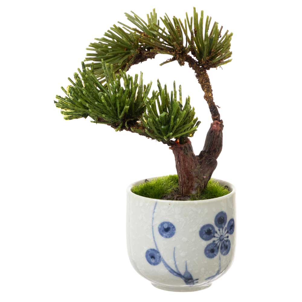 フェイクアート盆栽 然-ZEN- 寸-SUN-スモール 梅絵鉢 本物を知る庭師