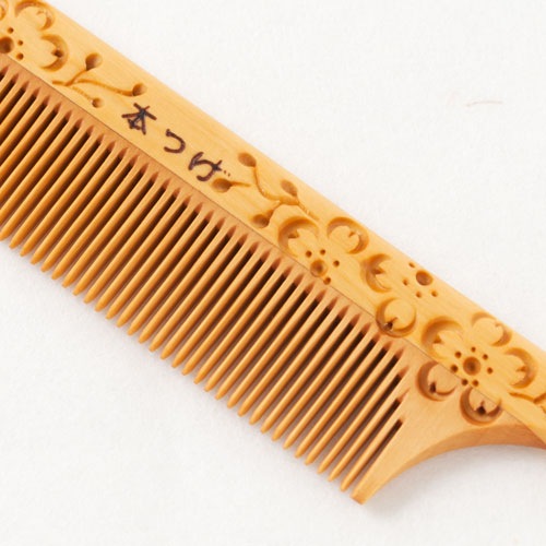 つげセット櫛 大 桜彫 椿油仕上げ | こだわりの和雑貨 和敬静寂