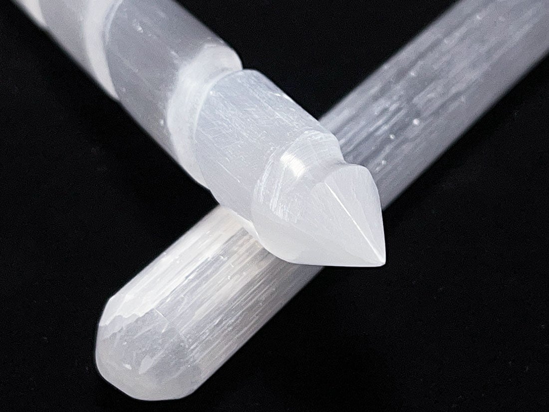 セレナイト ワンド スパイラル＆ラウンド 2本セット アソート