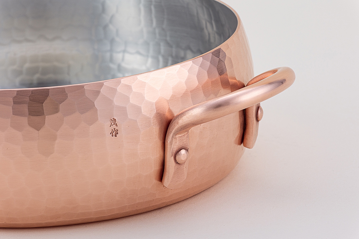 両手鍋（浅型）（銅） | 鍋 | 鍛金工房 WESTSIDE33