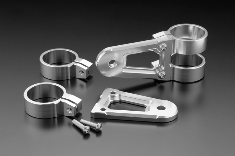 BILLET ライトステ－ TYPE-1 (シルバー・Φ38) | 車種から,KZ900/Z750A4