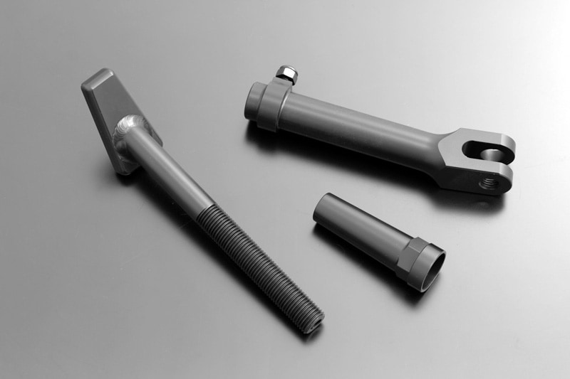 ZEPHYR750/1100 ステンレス アジャスタブルサイドスタンド ブラック