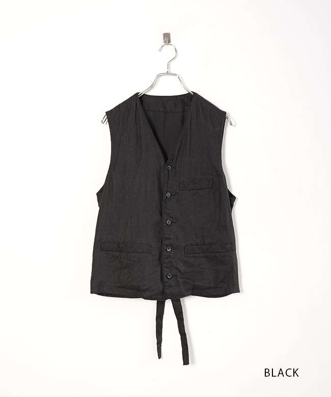 PC-021-2678]PORTER CLASSIC(ポータークラシック) LINEN CLASSIC VEST