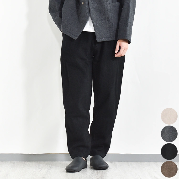 PT-95]MITTAN(ミタン/ミッタン)ストレートウールブランケットパンツ