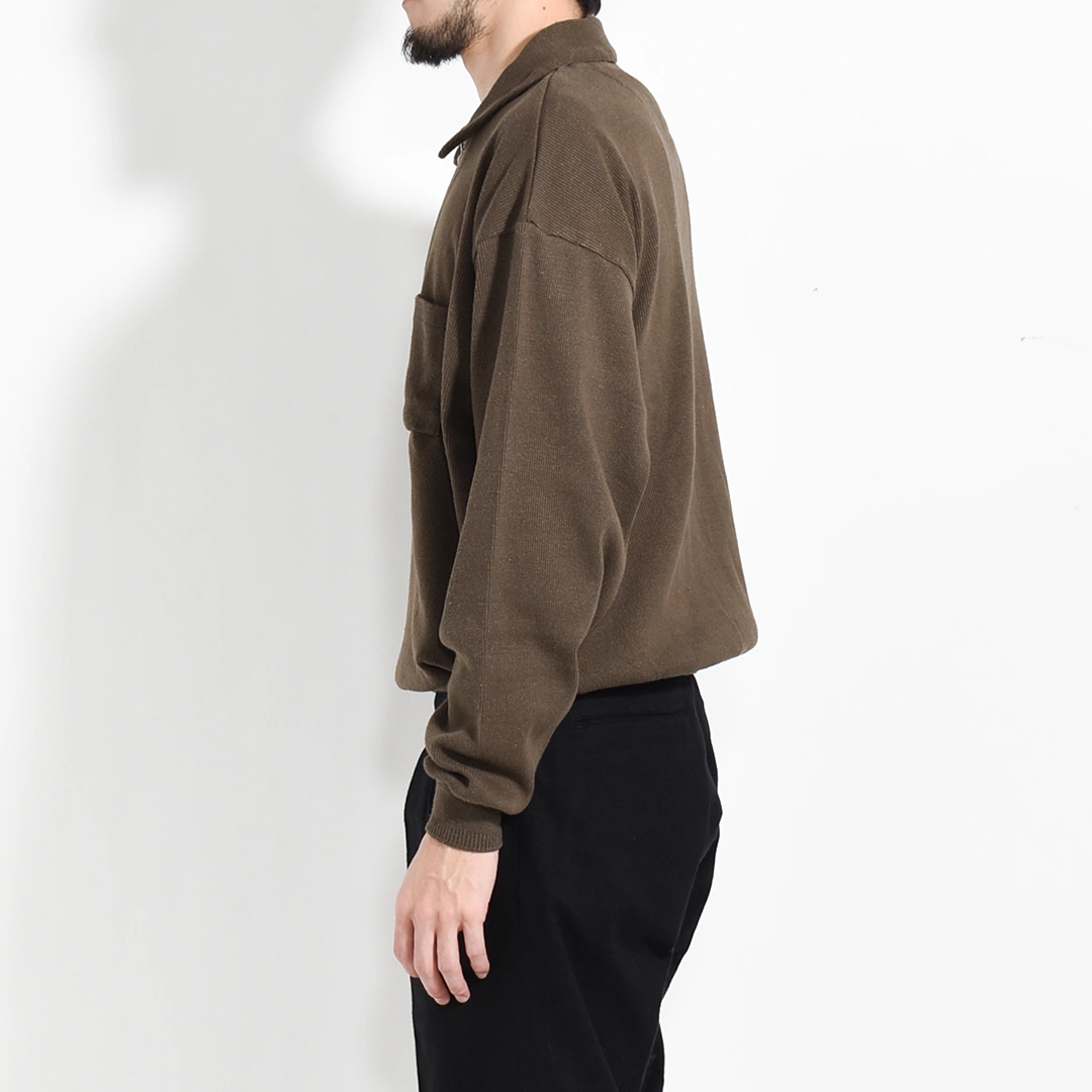 252OJ-CT04]OLD JOE(オールドジョー)Quater Zip Silk Nep Ribbed
