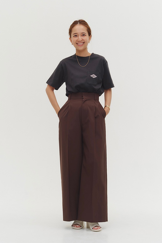 極美品✨PLEATS PLEASE XXLプリーツ ワイドパンツ ブラウン 膝丈 楽天