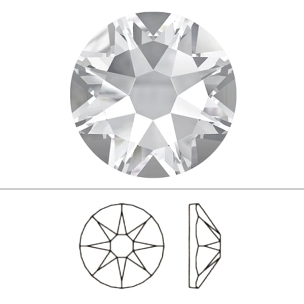 スワロフスキー 『#2088 XIRIUS アクアマリン SS20 100粒』 ビーズ