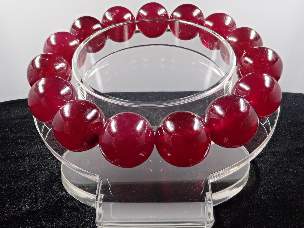 ルビー ブレスレット 13.5㎜ XA+ | 天然石,ラ行, ルビー | ミャンマー