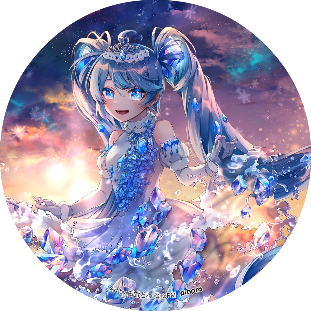 キャラパブ | SNOW MIKU 2022,白雪とわ デザインA | コースター