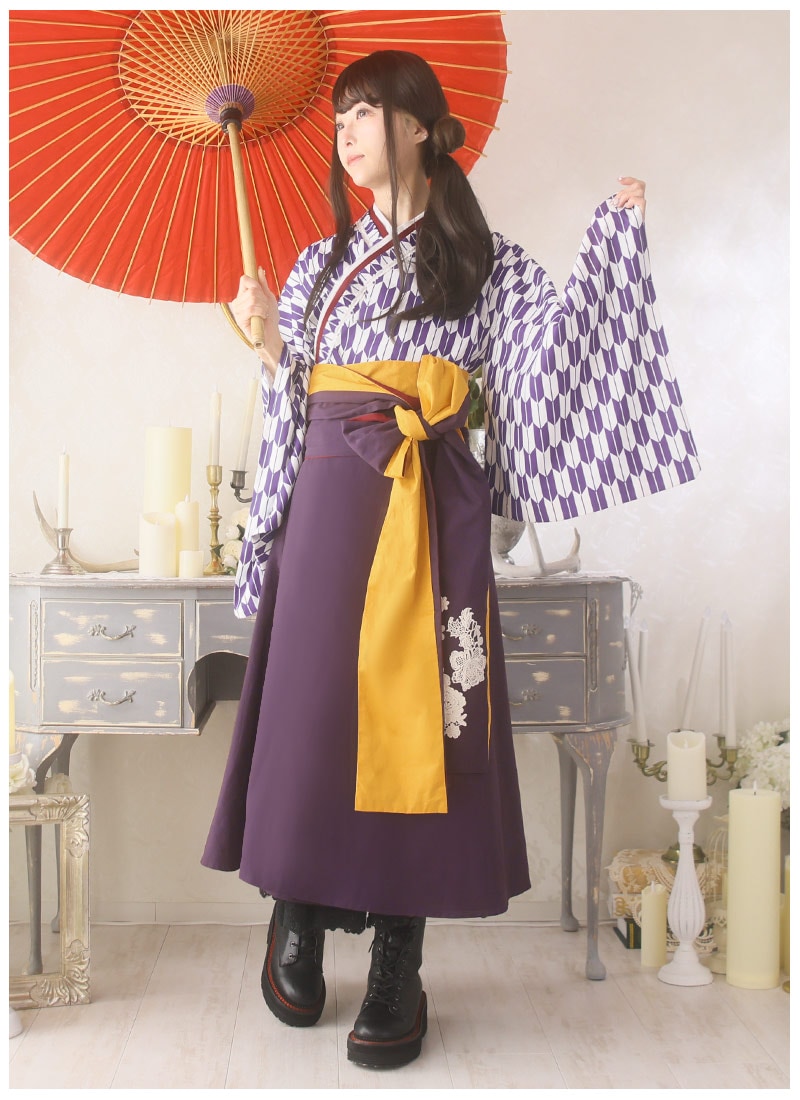 大正浪漫な矢羽根袴ワンピース ｜ Favoriteオリジナル