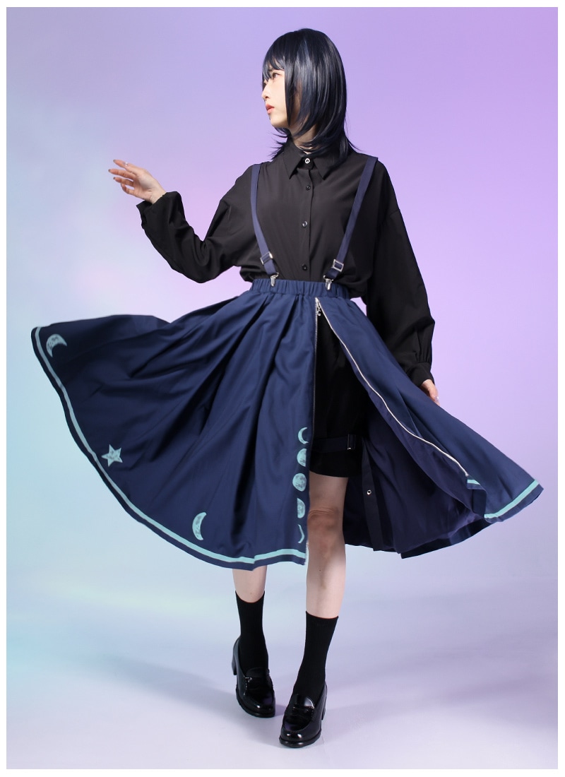 月の輪サスペンダーキュロット ｜ Favorite