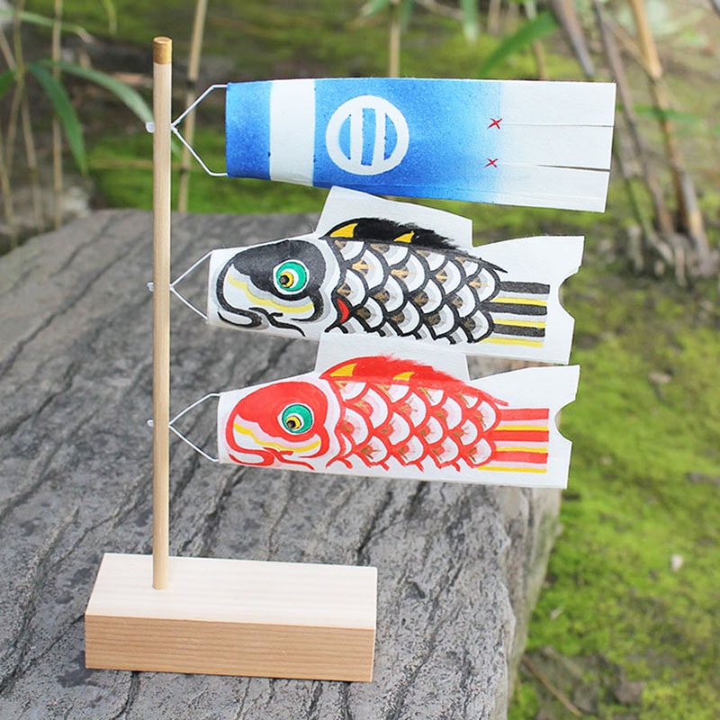 手描き鯉のぼり ミニミニ 3匹 | 住,インテリア,オブジェ・BOX | IKUNAS