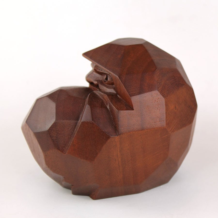 讃岐一刀彫 木地ヘタリ達磨 中 | 住,インテリア,オブジェ・BOX | IKUNAS