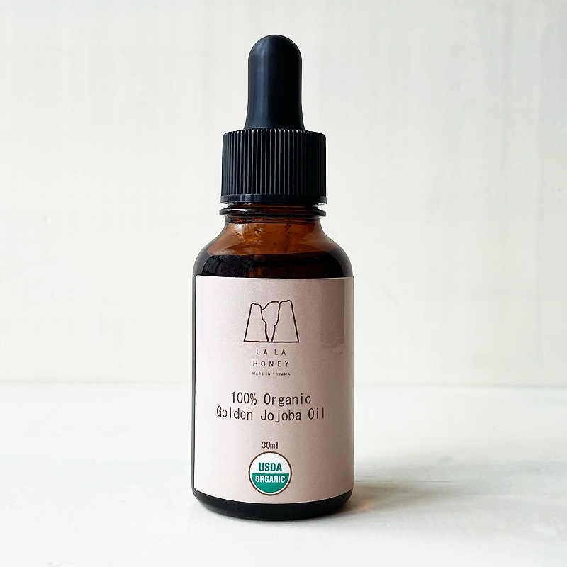 LALA HONEY オーガニック 100％ ゴールデン ホホバオイル 30ml