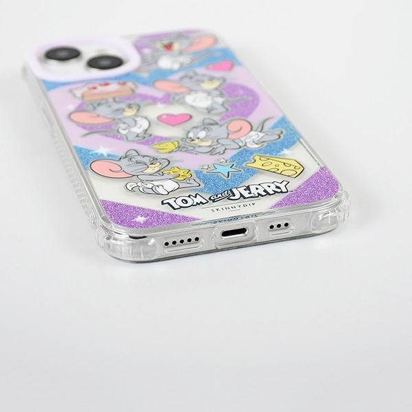 iPhone用ケース トム＆ジェリー トムとジェリー グリッター タフィー