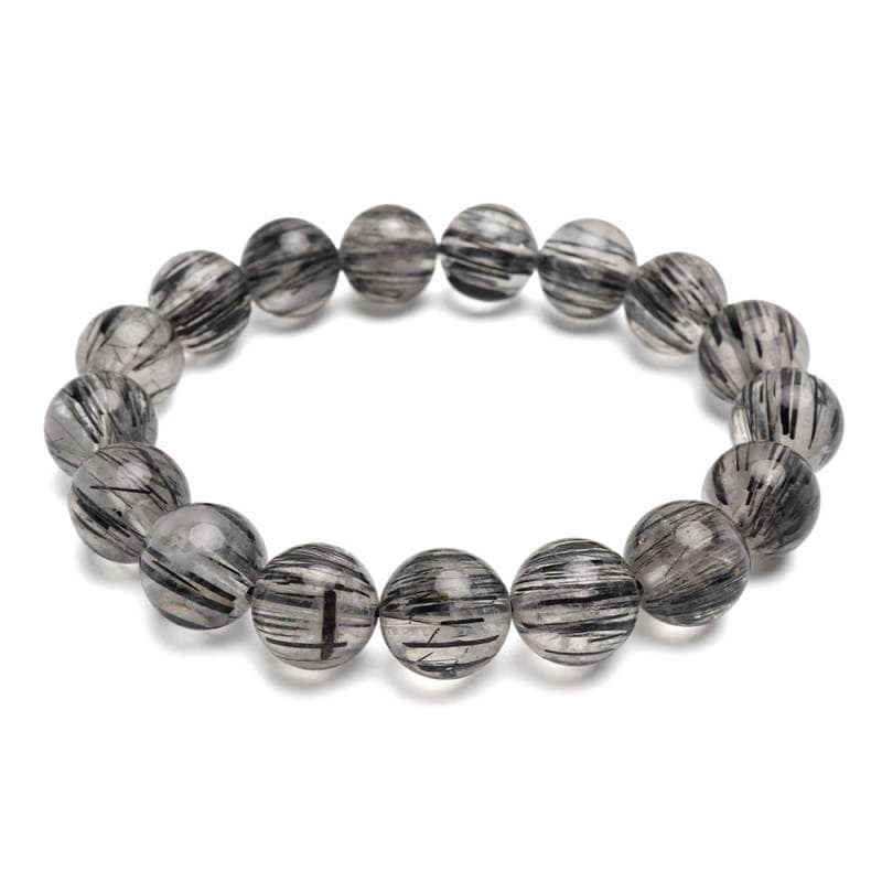 天然ブラックルチルクォーツブレス 12mm [b890-12mm] | ブレスレット