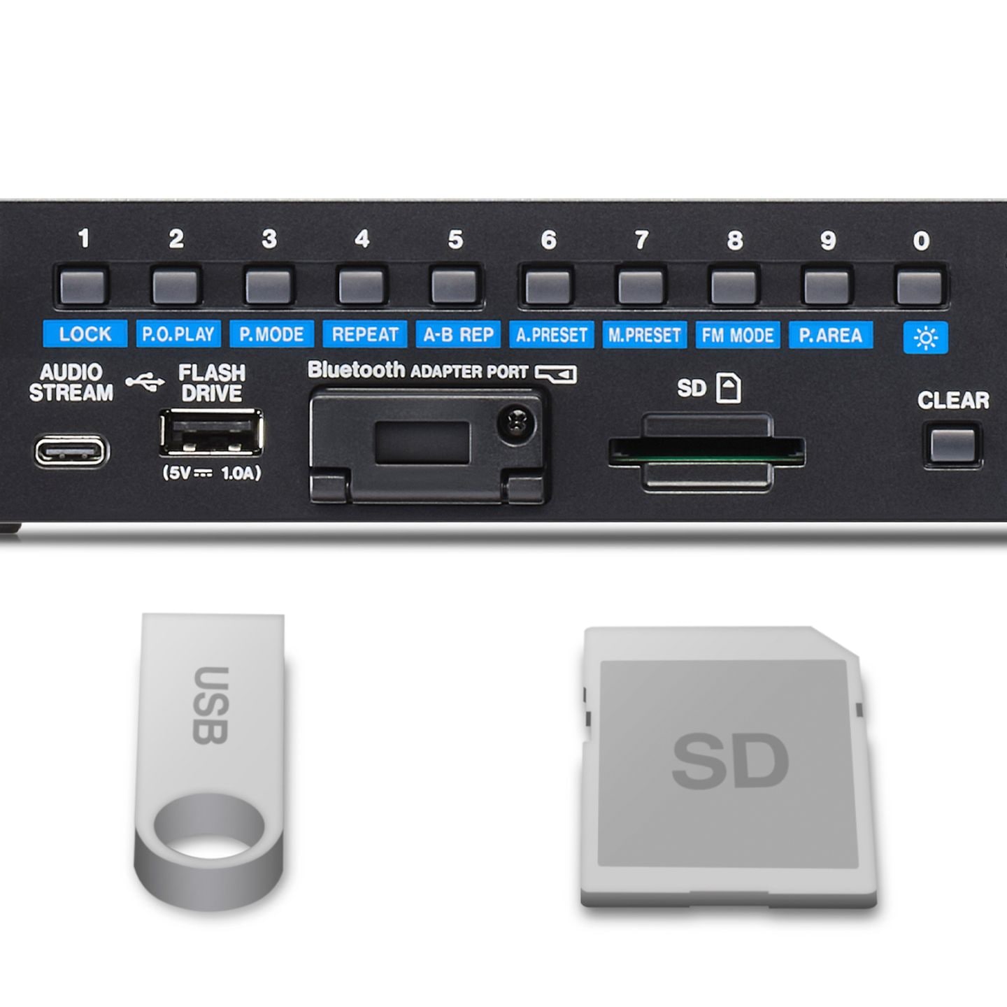 MP-800U USB DAC/FMチューナー搭載SD/USBプレーヤー TASCAM