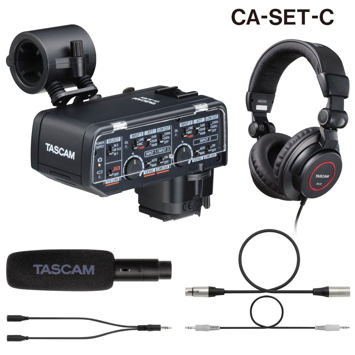 TASCAM CA-SET カメラ用XLRマイクアダプターCA-XLR2dスターターセット