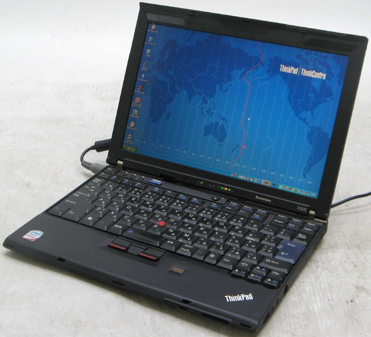 A3-1340/ Lenovo ThinkPad X200 7454-A22 Core2Duo Windows XP 中古