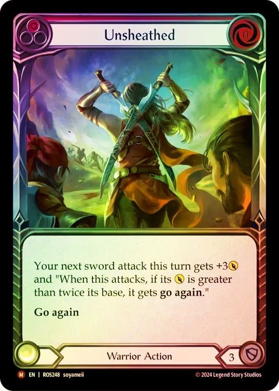 ENG】【Rainbow Foil】[Warrior] 刀身の解放/Unsheathed [ROS