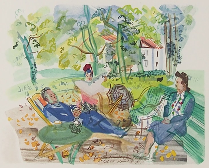 ラウル・デュフィ 「モンソネスの私たちの庭で」 | | アトリエ・ブランカ