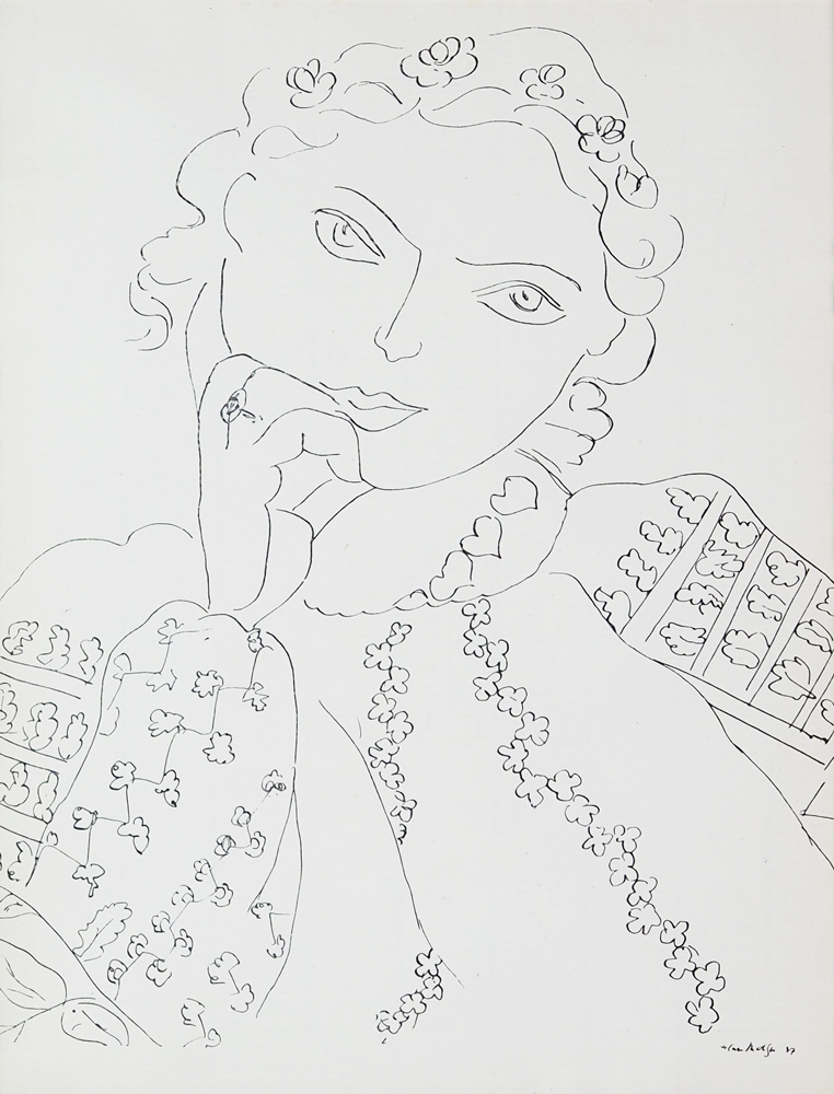 アンリ・マティス 「頬杖をつく女（正面）」 | | アトリエ・ブランカ