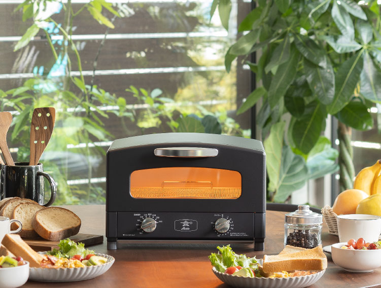 グラファイトトースター 2枚焼き ブラック専用 | 電気調理 | アラジン