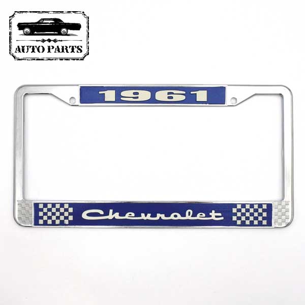 1961 シボレー ナンバーフレーム ライセンスフレーム ブルー CHEVROLET