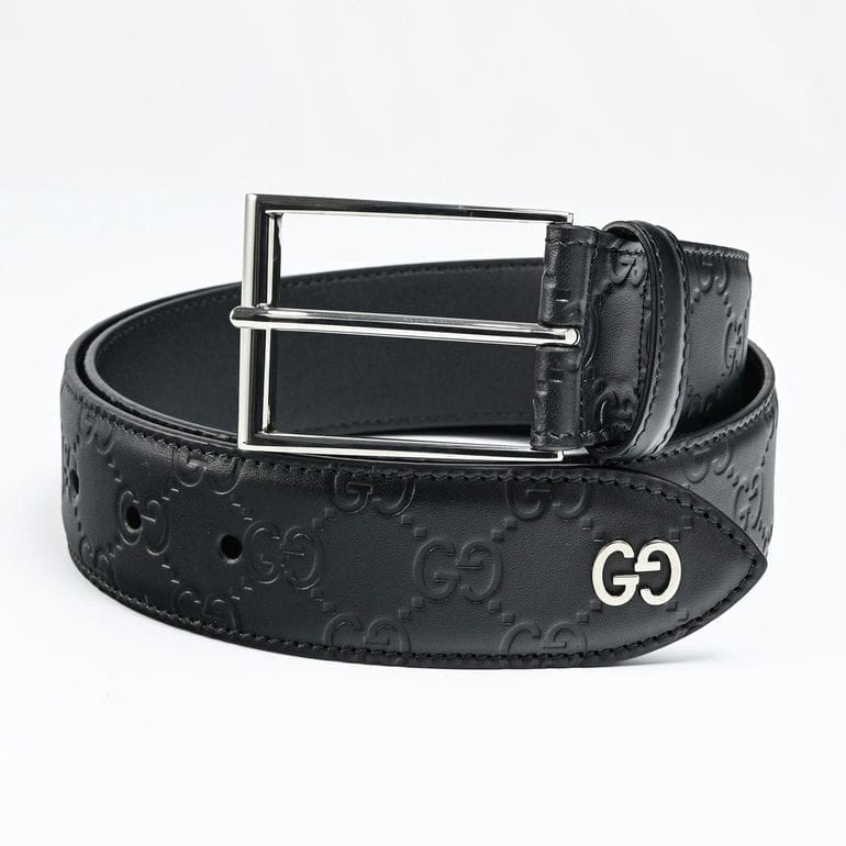 グッチ GUCCI ベルト エンボスGG メンズ シグネチャー 全3サイズ