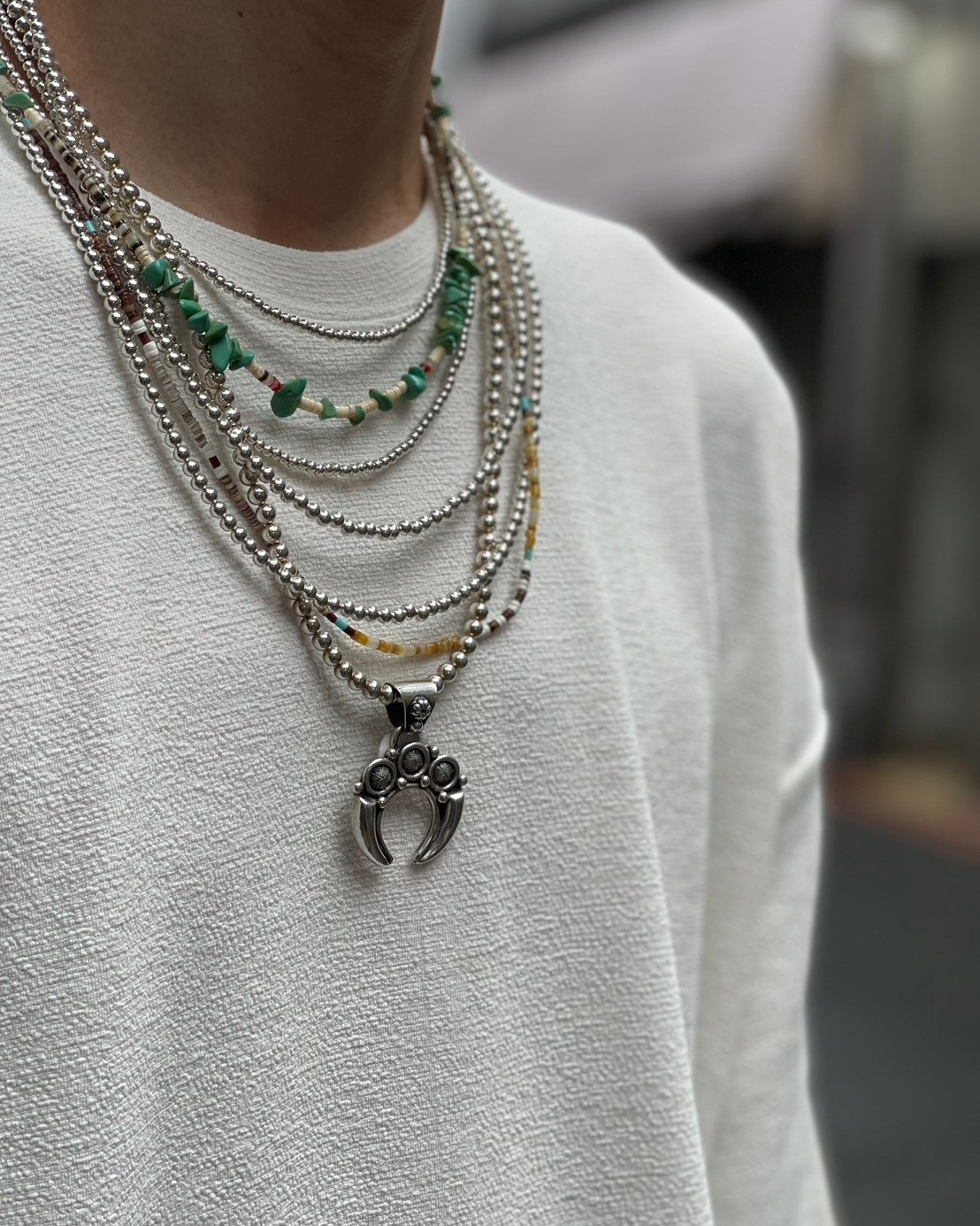 NAVAJO ナバホ】ナジャ ネックレス1 ナバホパール ネックレス