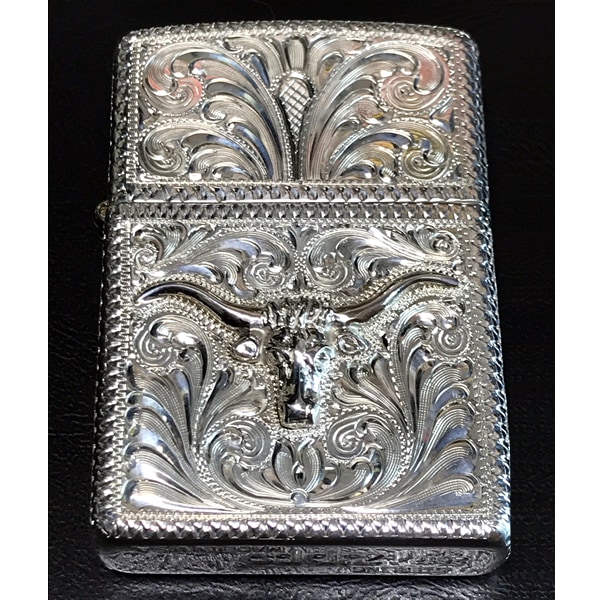 ZIPPO スターリングシルバー（純銀） シルバーキング 15SLV-1