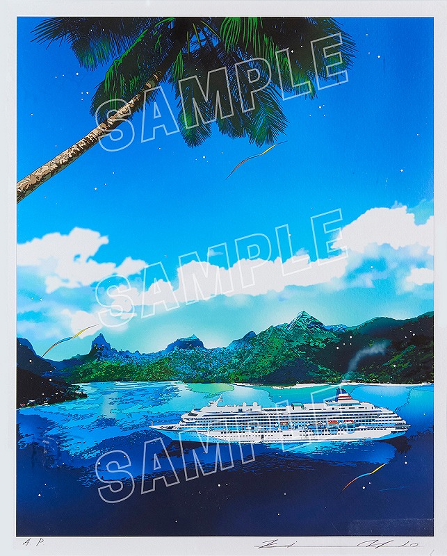 鈴木英人 「運河で見つけたスーベニール」 真作 鈴木英人 「運河で