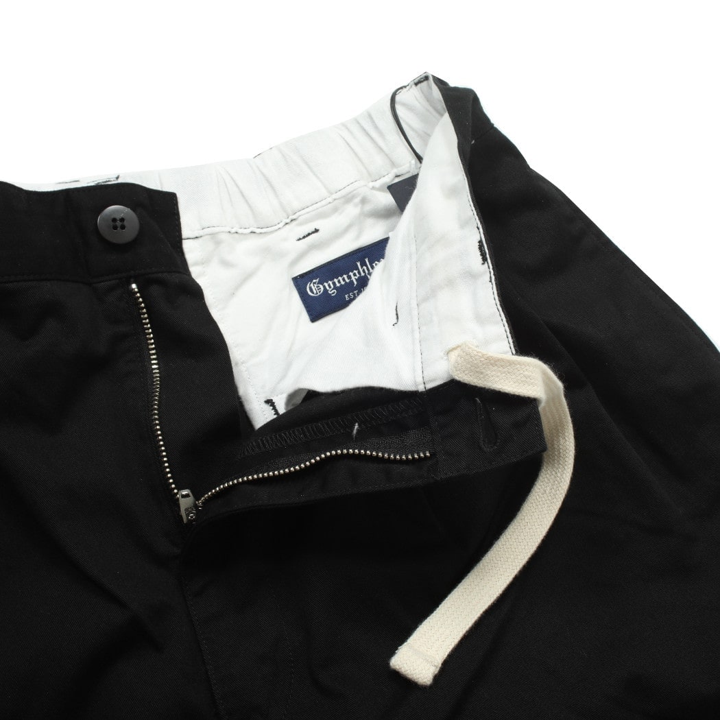 GYMPHLEX ジムフレックス コットンチノ 2タック イージーパンツ ワイド