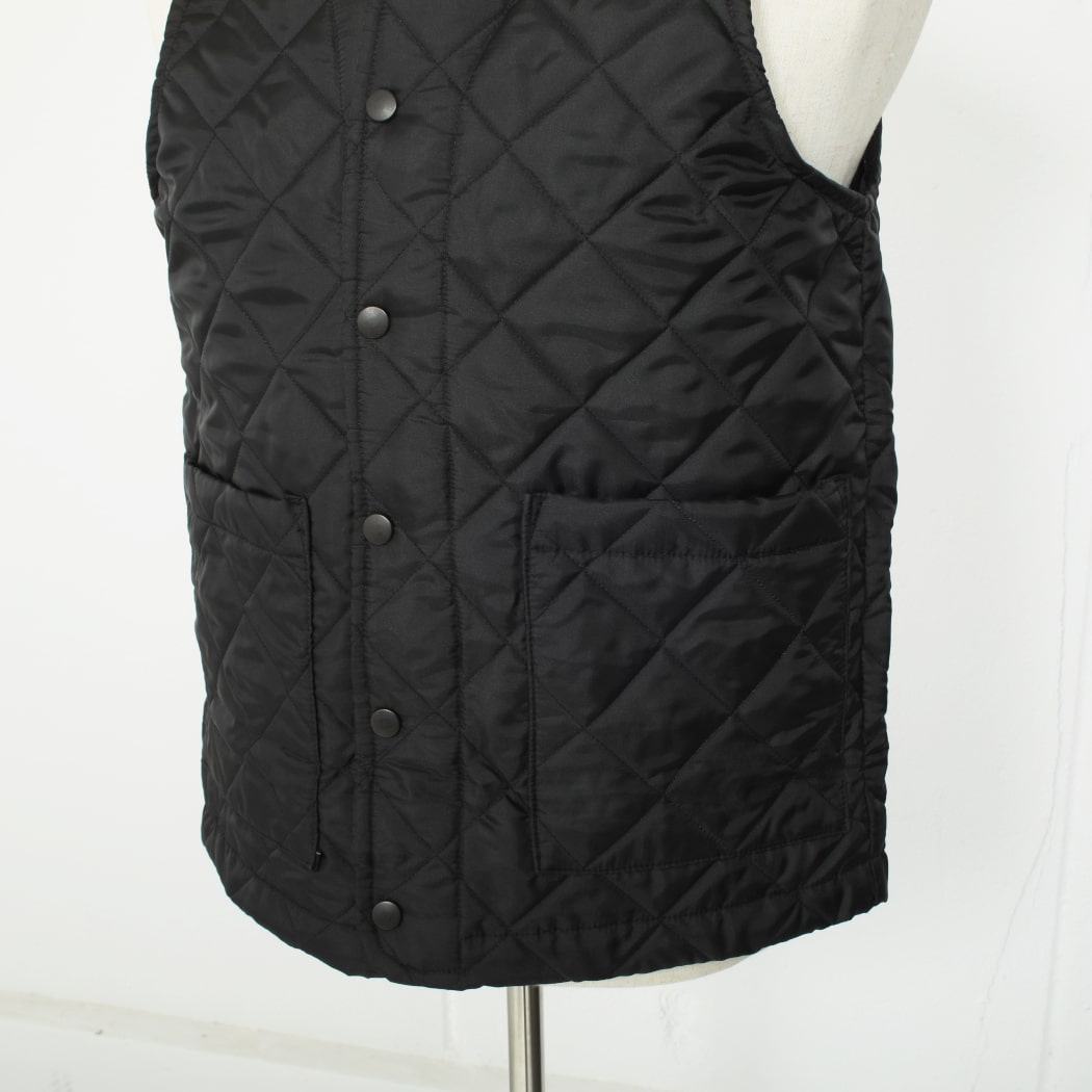 BEAVER OF BOLTON ビーバーオブボルトン キルティング ベスト ブラック