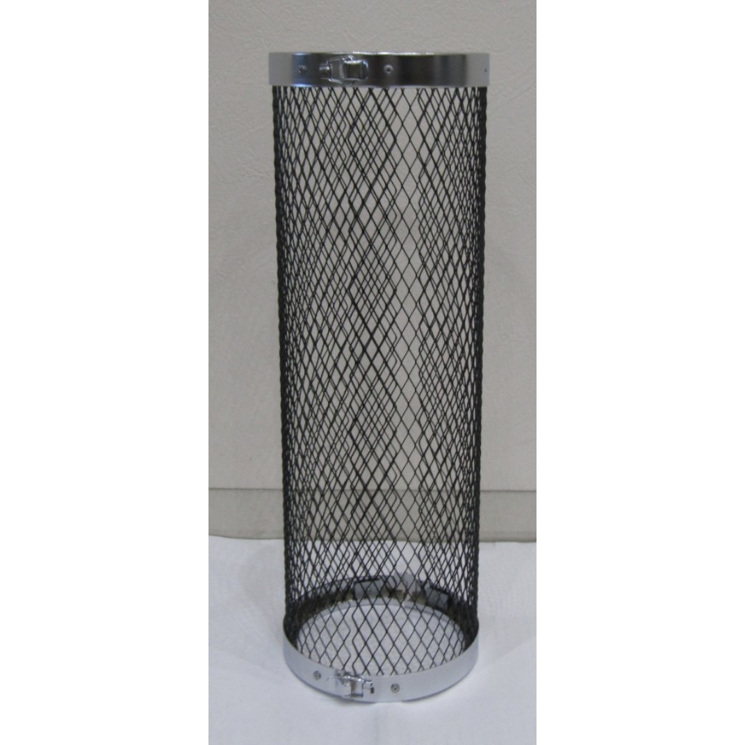 送料無料】鈴文 煙突ガード ラス網ミニ ブラック | 家電・照明・電材