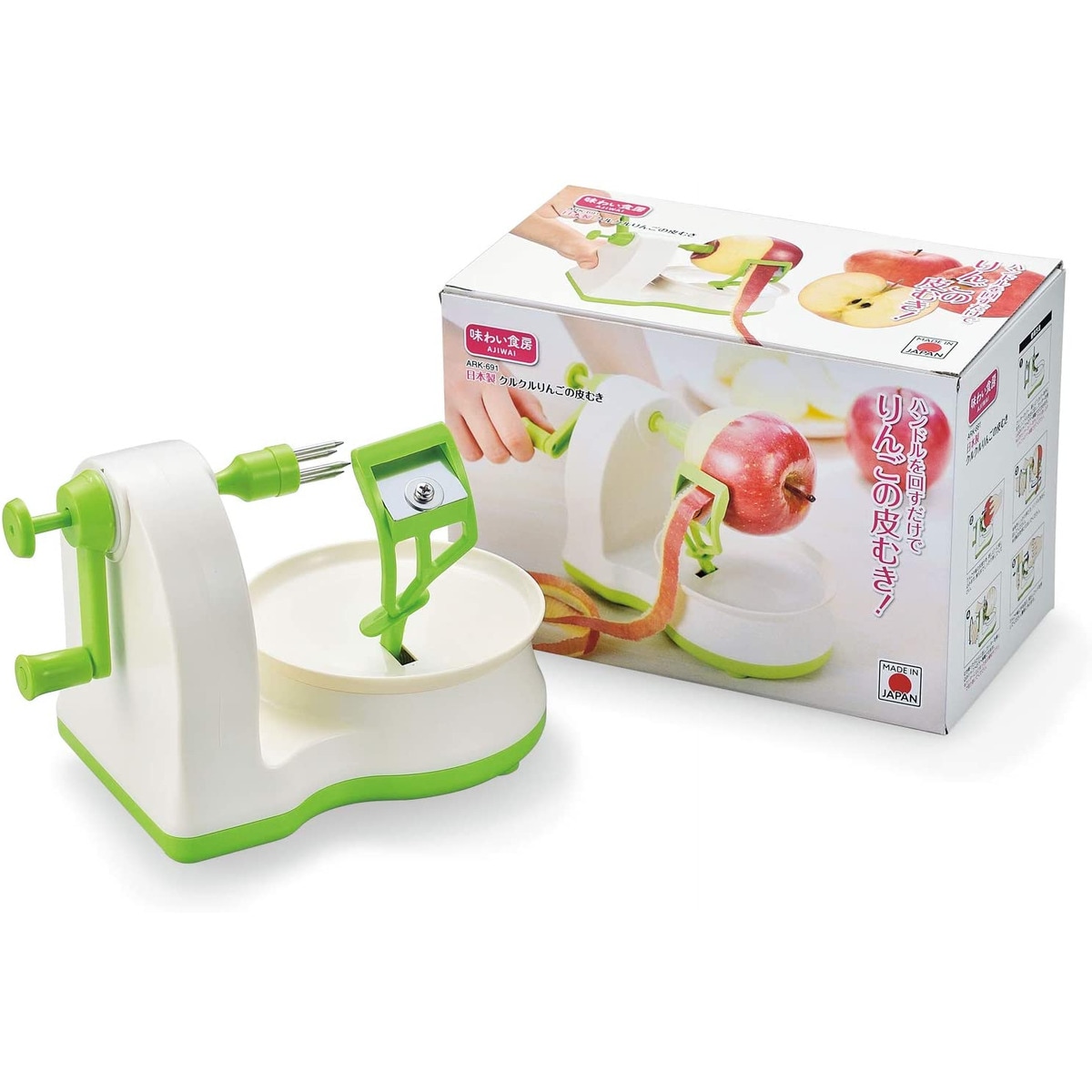 下村工業 くるくるリンゴの皮むき器 ARK-691 | キッチン・調理器具