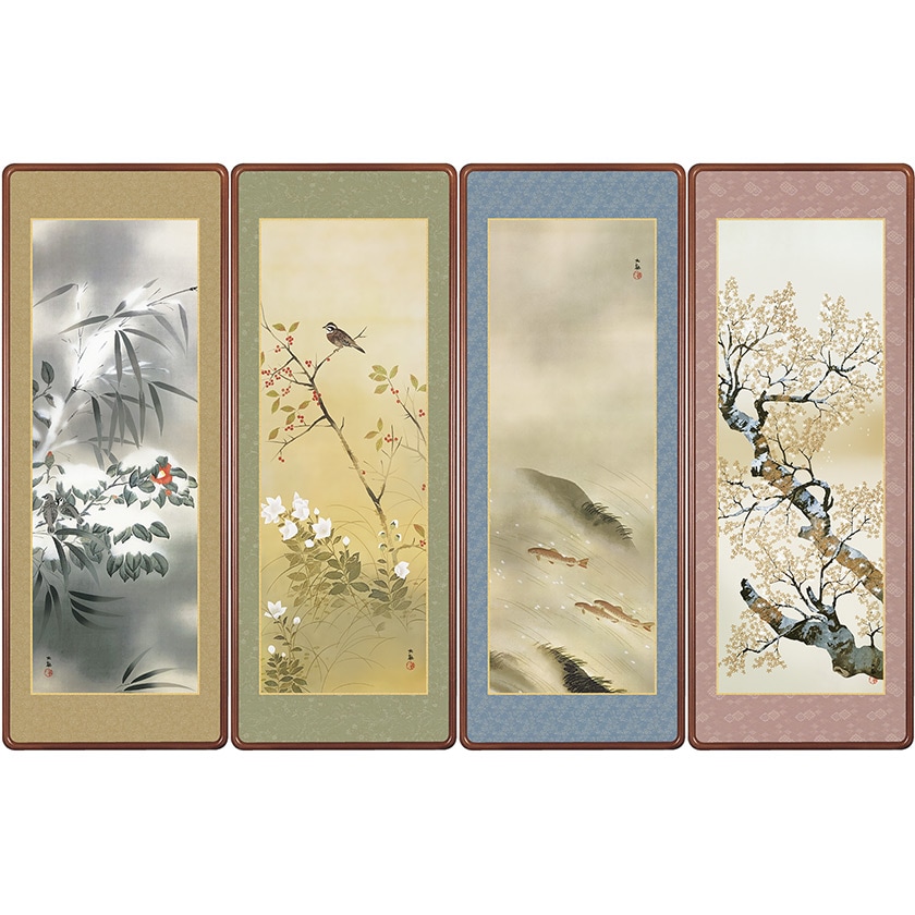 横山大観 作品 「霊峰飛鶴」 高級額装・掛軸【ポイント5％還元中